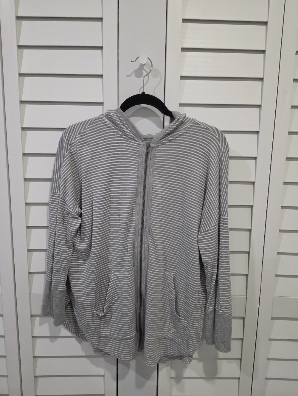 Jack by BB Dakota Zip Up Drape Cardigan w Slit Open Back Sz. S